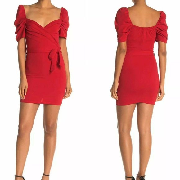 NWT 🦋Max + Ash Puff Sleeve Mini Dress - Picture 2 of 3